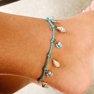 Seashell anklet